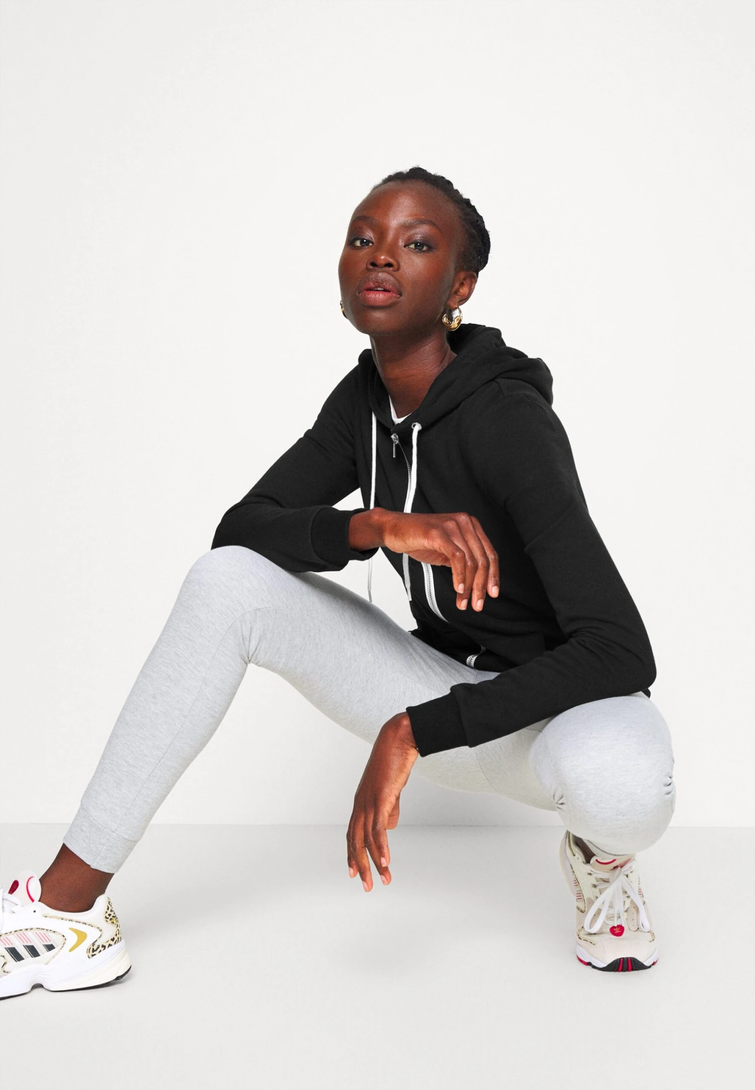 Sweater Met Rits - Black - Afbeelding 4