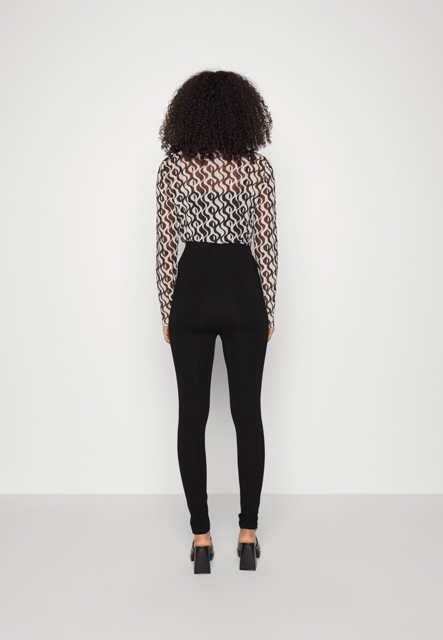 2 Pack - Legging - Black/Mottled Dark Grey - Afbeelding 3