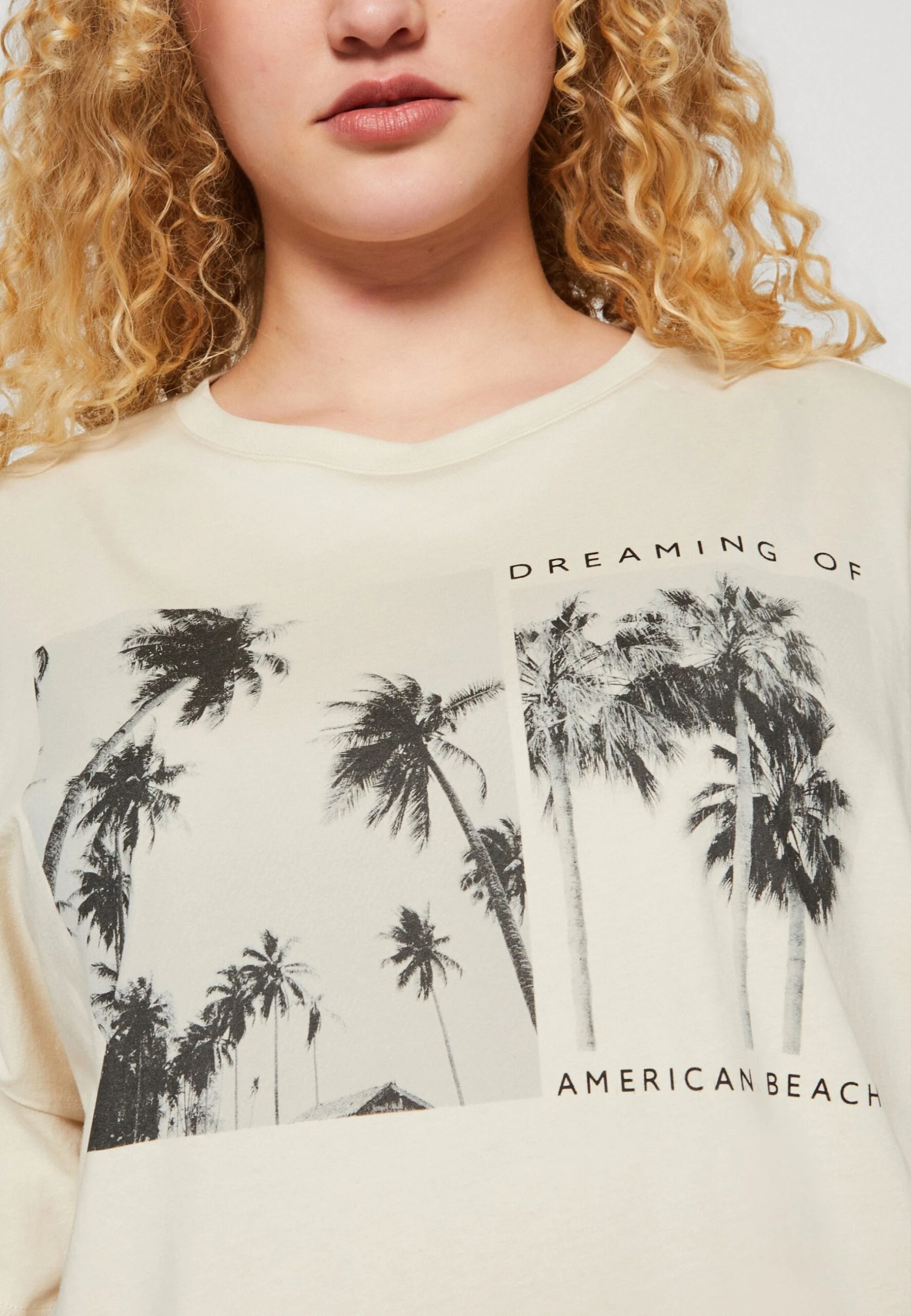 T-Shirt Print - Beige - Afbeelding 6