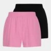 Even&Odd 2 Pack - Shorts - Black/Pink