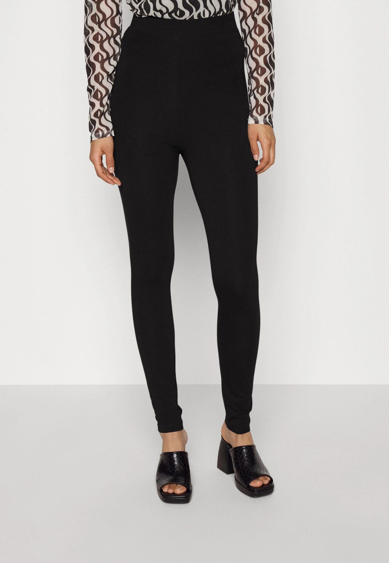 2 Pack - Legging - Black/Mottled Dark Grey - Afbeelding 2