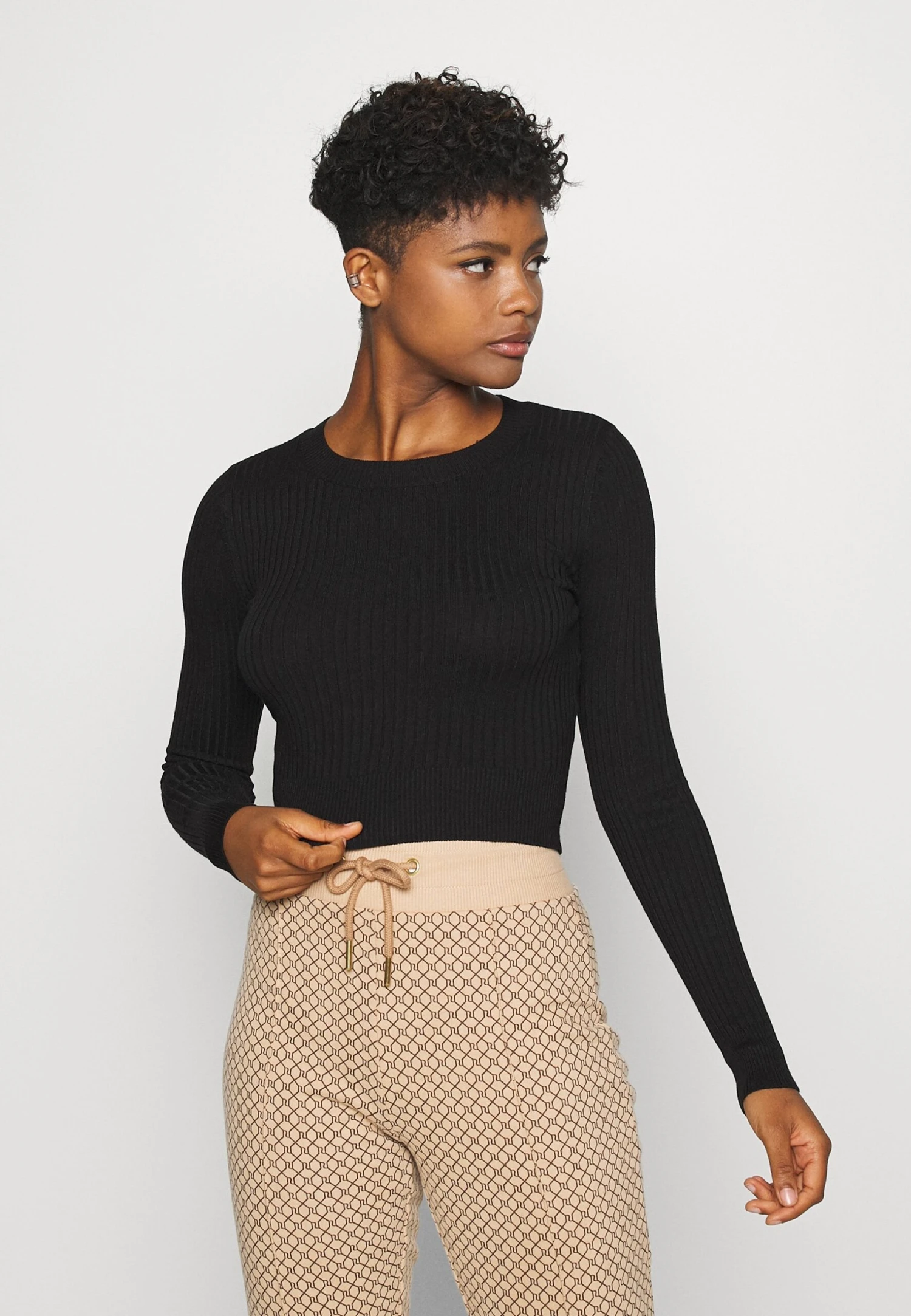 Even&Odd 2 Pack - Trui - Black/Sand - Afbeelding 4