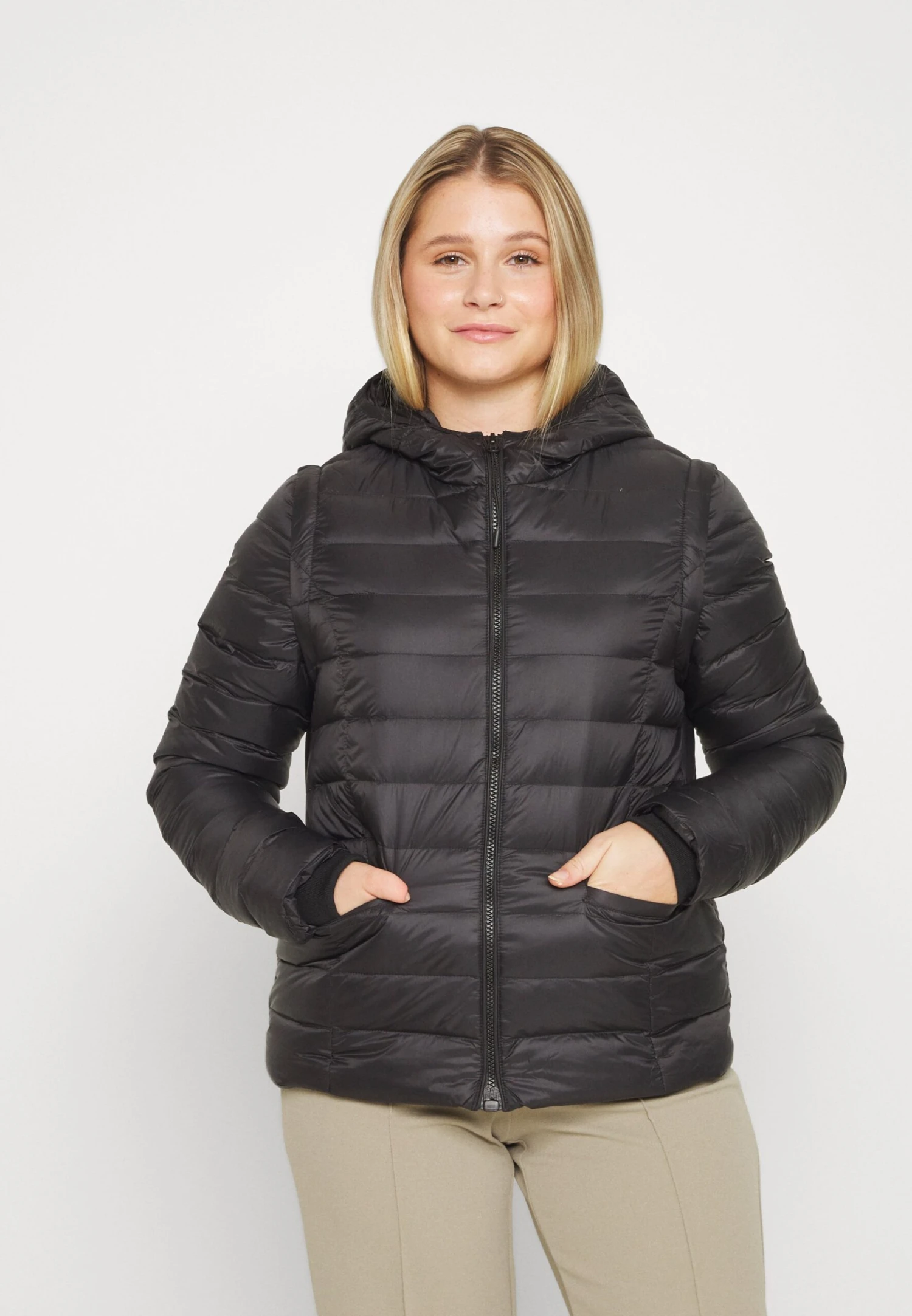 Even&Odd Gewatteerde Jas - Black - Afbeelding 3