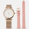 Even&Odd Set - Horloge - Rose Gold-Coloured/Pink