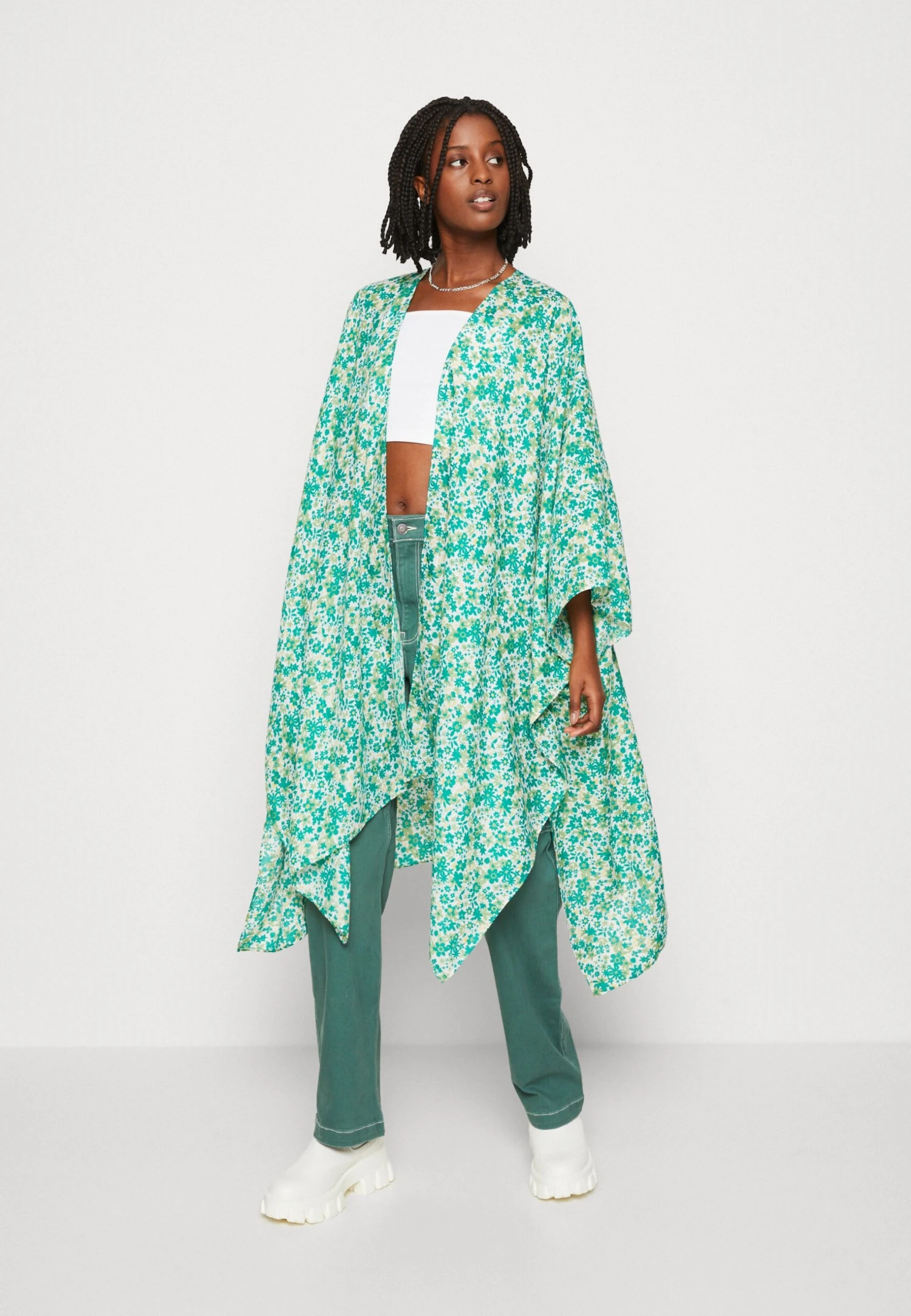 Even&Odd Lichte Jas - Green - Afbeelding 2