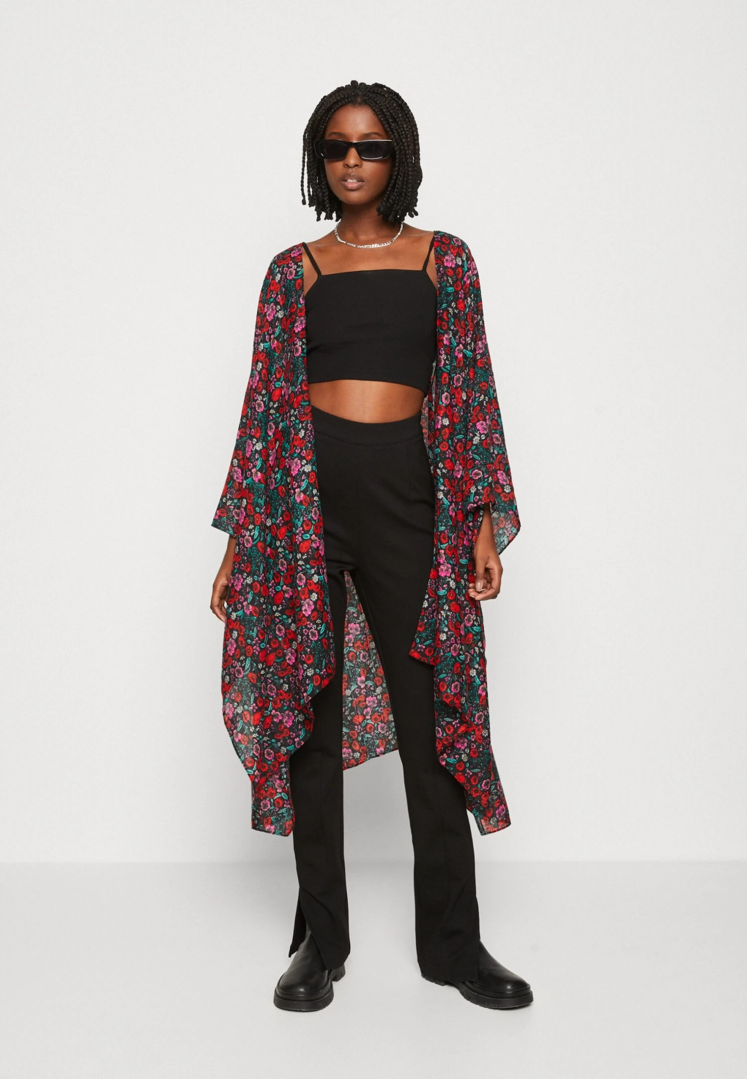 Even&Odd Floral - Lichte Jas - Red - Afbeelding 2