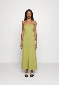 Even&Odd Maxi Dress Tiered Skirt- Maxi-Jurk - Green
