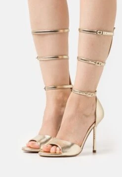 Even&Odd Sandalen Met Enkelbandjes - Gold