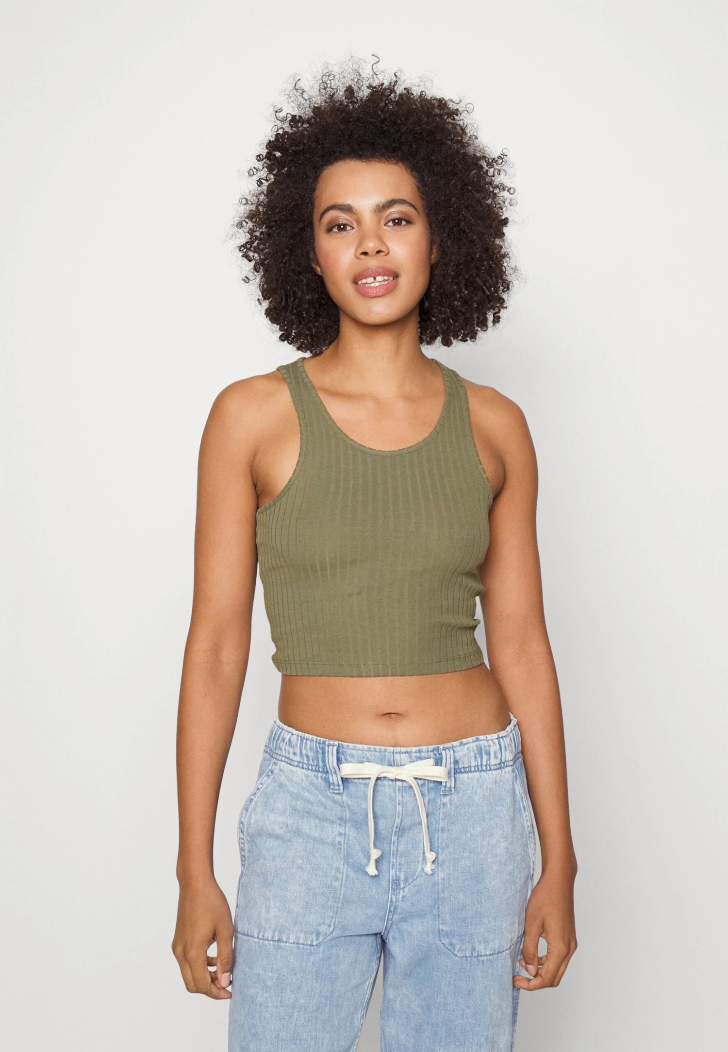 Even&Odd 2 Pack - Top - Black/Khaki - Afbeelding 4