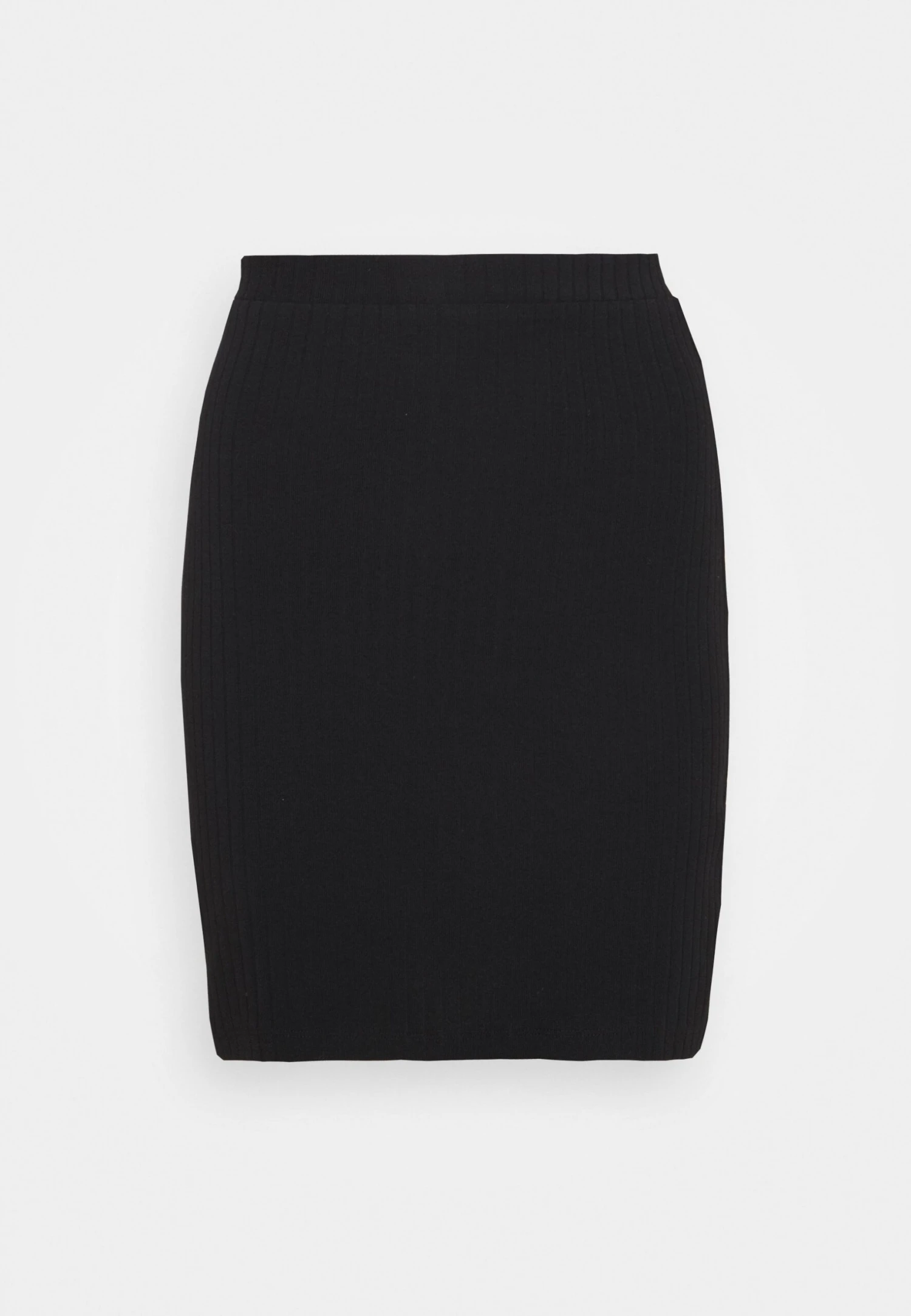 Even&Odd Basic Mini Ribbed Skirt - Kokerrok - Black - Afbeelding 5