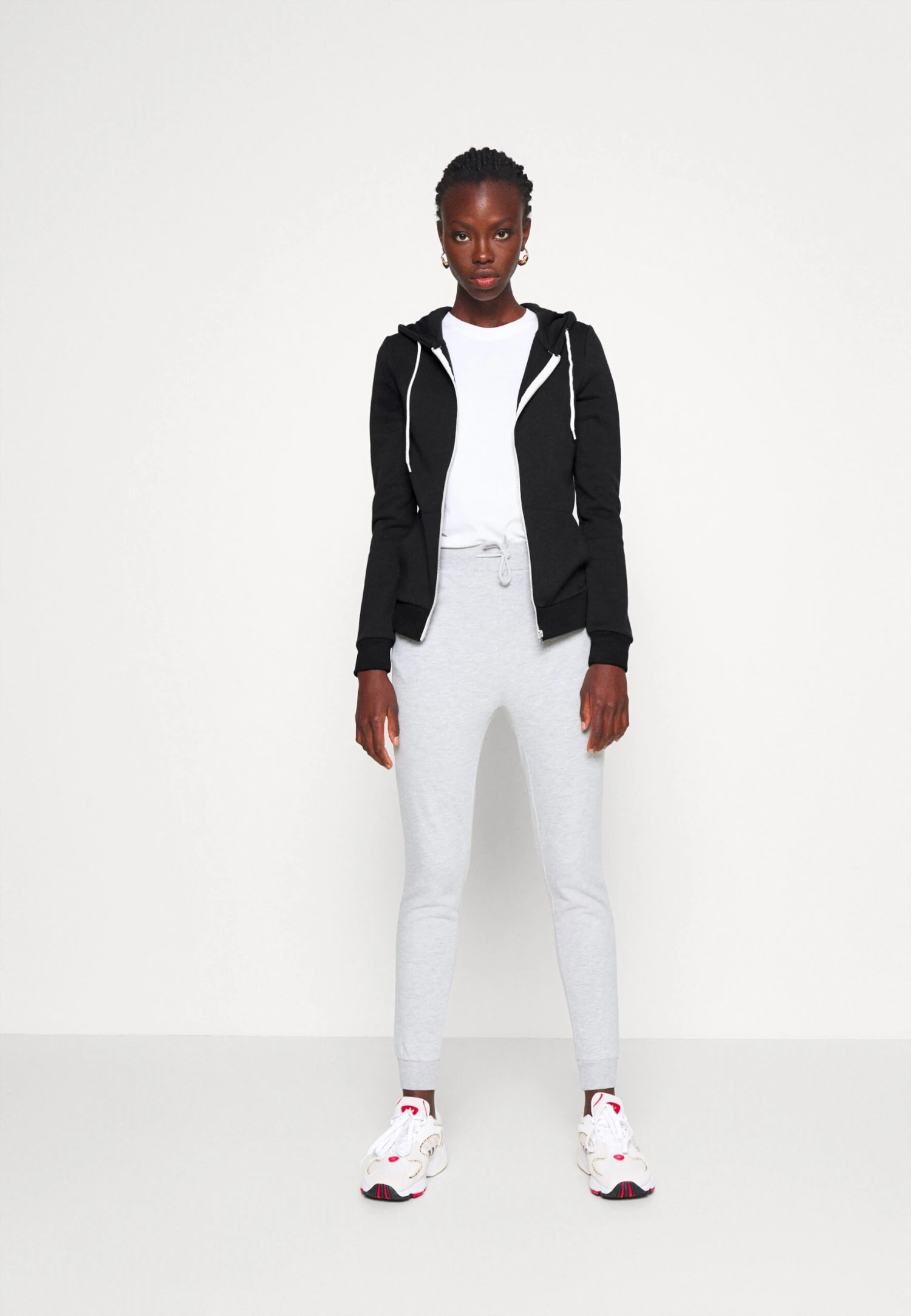 Sweater Met Rits - Black - Afbeelding 2