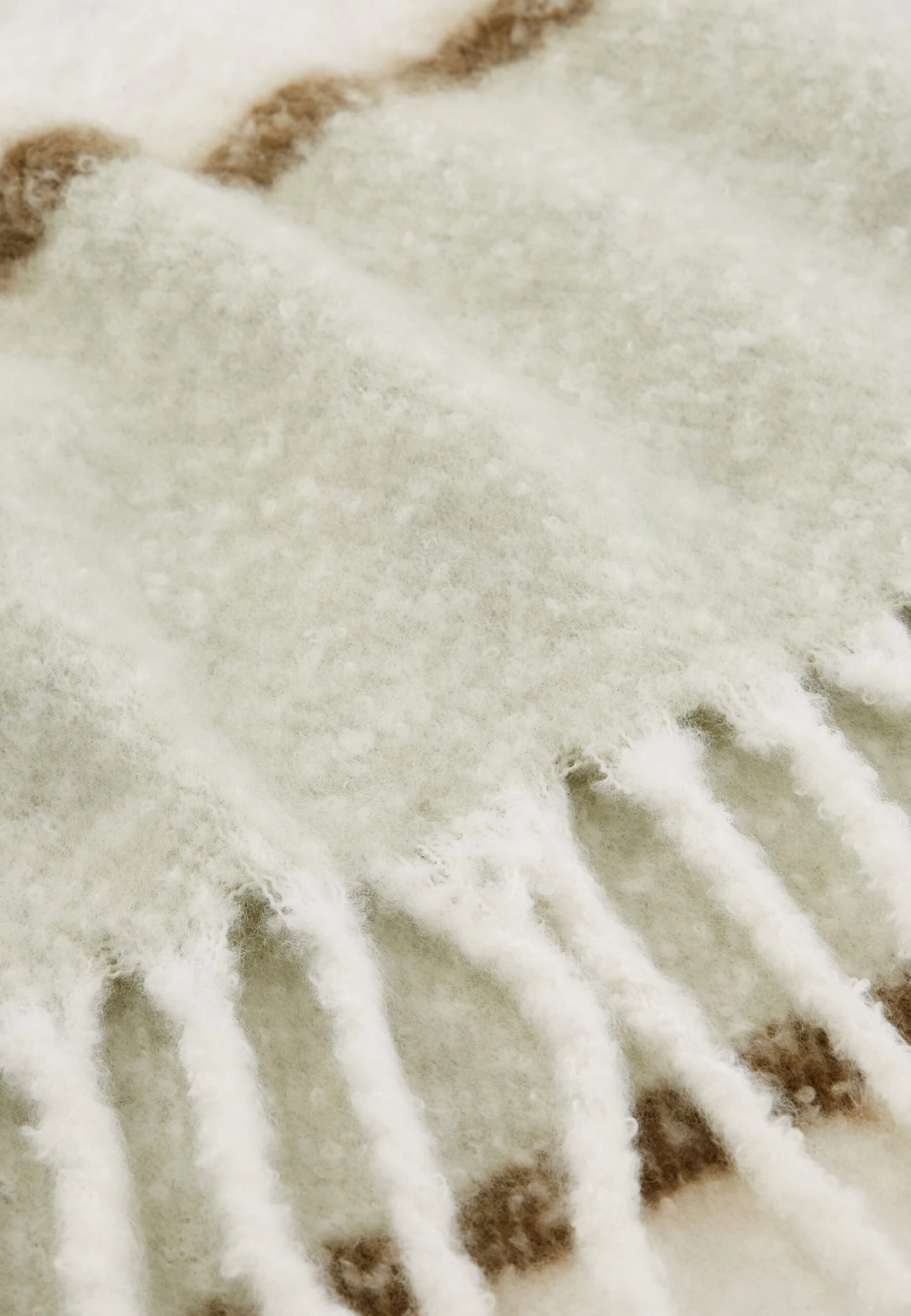 Even&Odd Sjaal - Green/White - Afbeelding 6