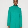 Even&Odd Rollkragen Mini Basic Strickkleid - Gebreide Jurk - Green