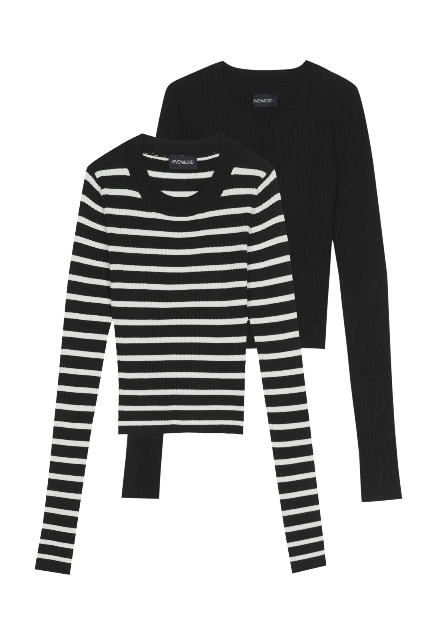 Even&Odd 2 Pack - Trui - Black / Off-White - Afbeelding 5