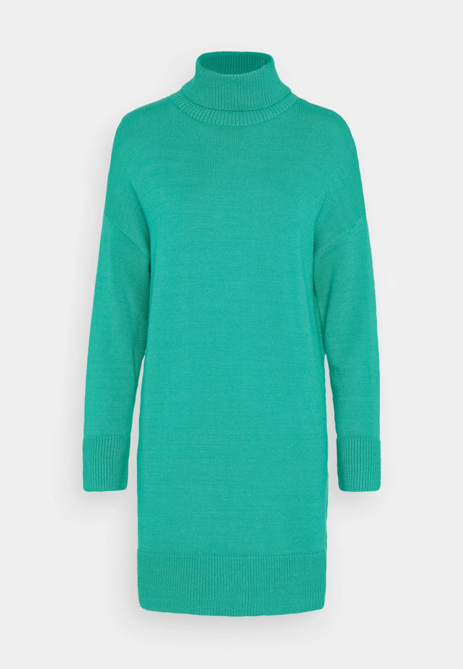 Even&Odd Rollkragen Mini Basic Strickkleid - Gebreide Jurk - Green - Afbeelding 5